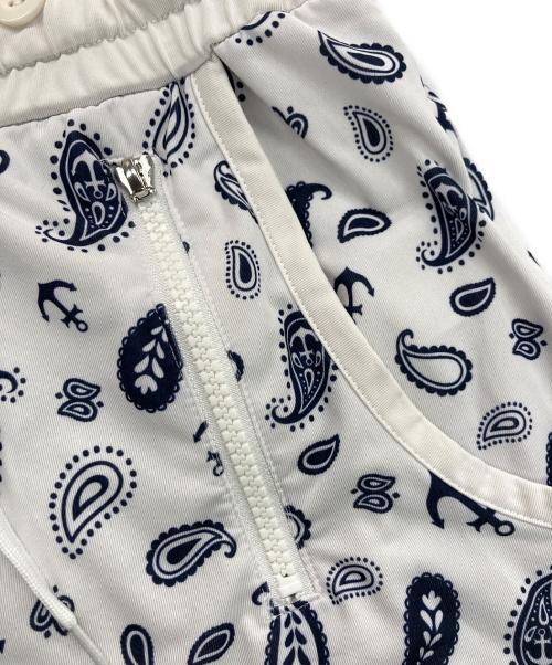 muta MARINE（ムータマリン）muta MARINE (ムータマリン) ペイズリー柄 ハーフパンツ ホワイト サイズ:Mの古着・服飾アイテム