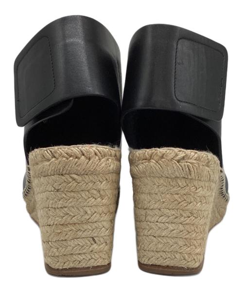 CELINE（セリーヌ）CELINE (セリーヌ) エスパドリーユ ブラック サイズ:41の古着・服飾アイテム