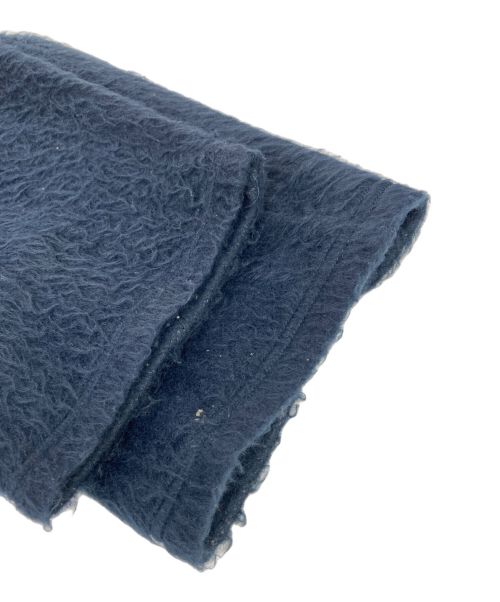 blackmeans（ブラックミーンズ）blackmeans (ブラックミーンズ) シャギーノーカラーコート ネイビー サイズ:4の古着・服飾アイテム