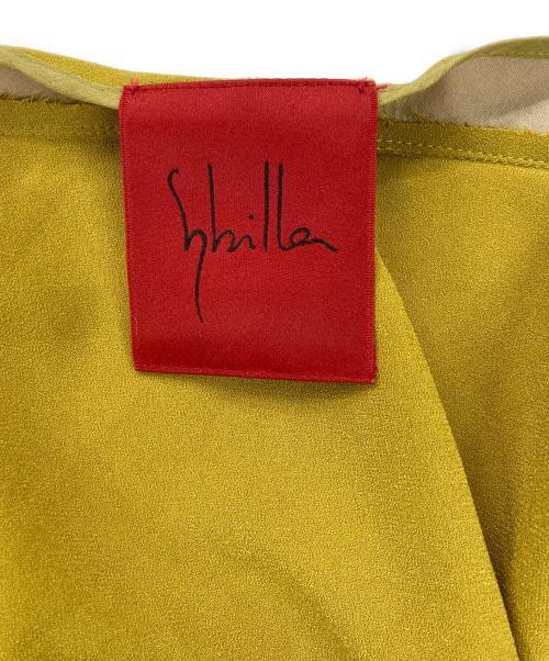 Sybilla（シビラ）Sybilla (シビラ) タッキングデザインドレス イエロー サイズ:Mの古着・服飾アイテム