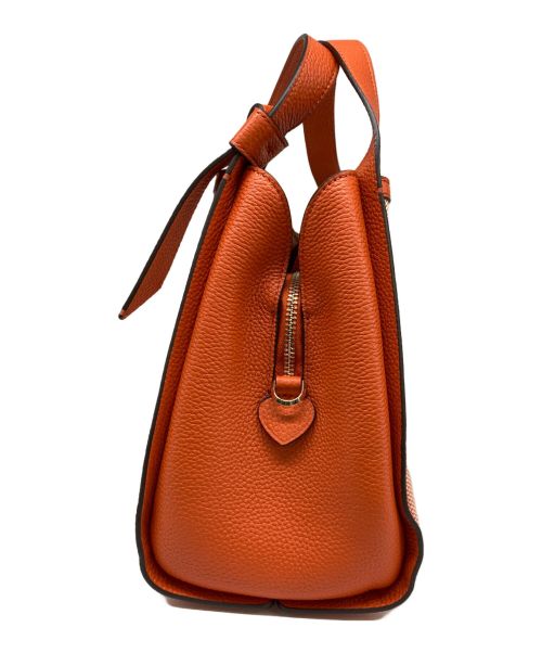 Kate Spade（ケイトスペード）Kate Spade (ケイトスペード) キャンバス2WAYショルダーバッグ オレンジの古着・服飾アイテム