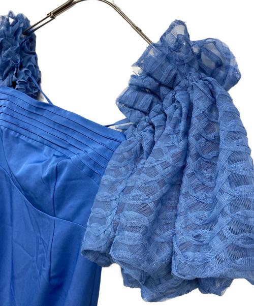 Lily Brown（リリーブラウン）Lily Brown (リリーブラウン) ボリュームチュールスリーブドレス ブルー サイズ:1の古着・服飾アイテム