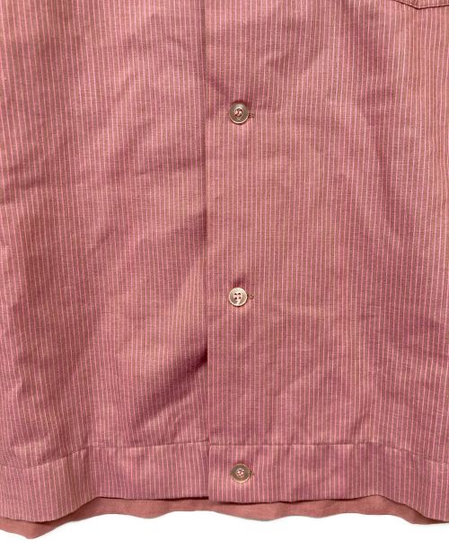 Hilton（ヒルトン）Hilton (ヒルトン) ボーリングシャツ ピンク サイズ:Lの古着・服飾アイテム