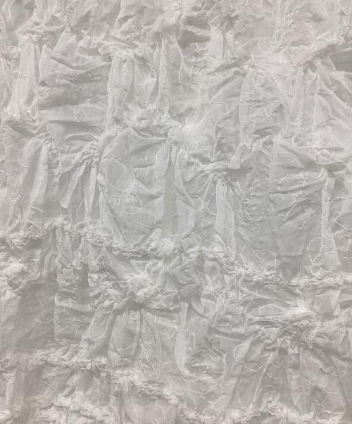 Mila Owen（ミラオーウェン）Mila Owen (ミラオーウェン) シャーリングシアーレイヤードトップス ホワイト サイズ:Fの古着・服飾アイテム