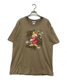 DISNEY（ディズニー）の古着「プリントカットソー」｜ベージュ