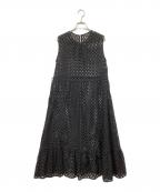 ne quittez pasヌキテパ）の古着「ノースリーブワンピース」｜ブラック