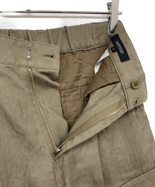 UNTITLED（アンタイトル）UNTITLED (アンタイトル) パウダータッチ/薄手大人カーゴパンツ カーキの古着・服飾アイテム