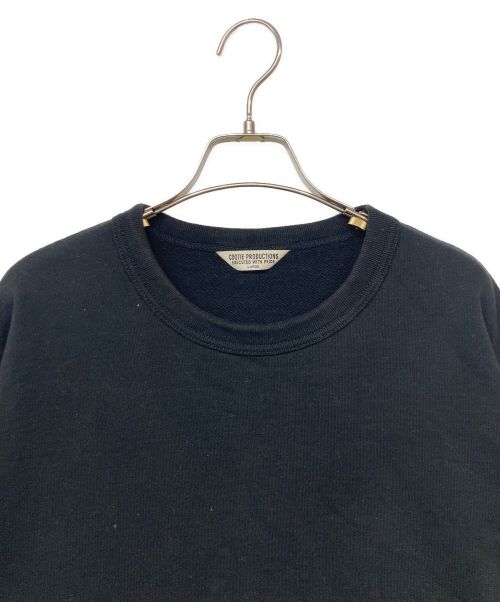 COOTIE PRODUCTIONS（クーティープロダクツ）COOTIE PRODUCTIONS (クーティープロダクツ) ロゴプリントスウェット ブラック サイズ:LARGEの古着・服飾アイテム