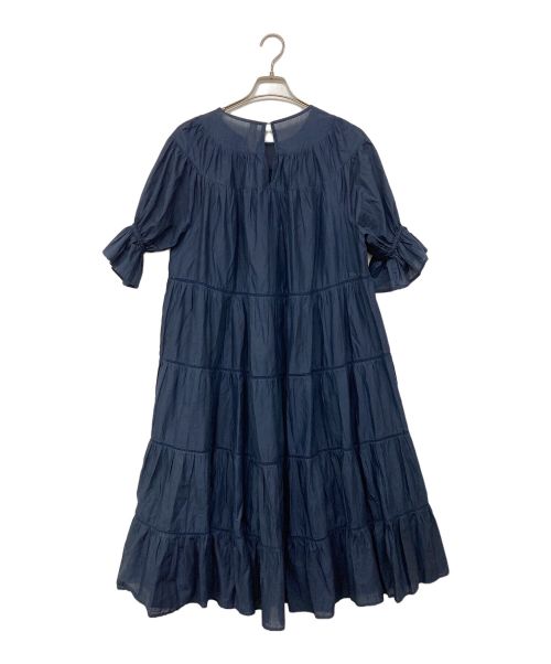 merlette（マーレット）merlette (マーレット) コットン ティアードドレス ワンピース ネイビー サイズ:表記無しの古着・服飾アイテム