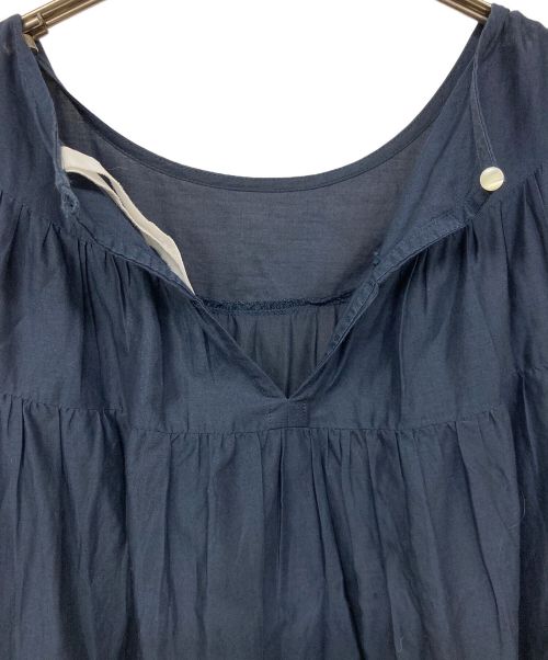 merlette（マーレット）merlette (マーレット) コットン ティアードドレス ワンピース ネイビー サイズ:表記無しの古着・服飾アイテム