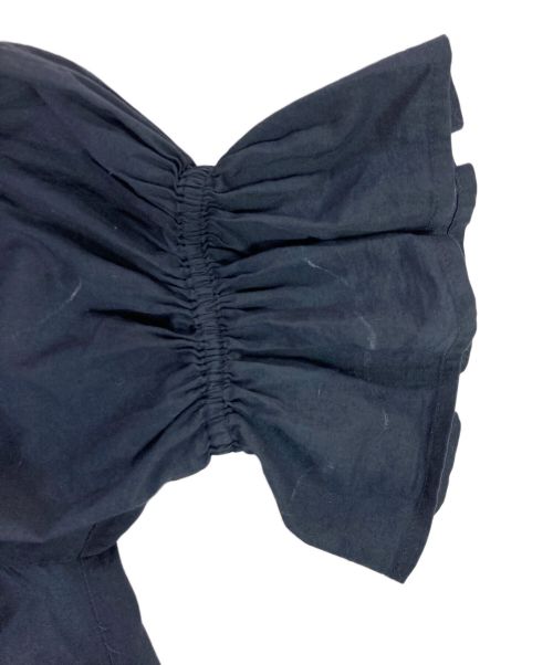 merlette（マーレット）merlette (マーレット) コットン ティアードドレス ワンピース ネイビー サイズ:表記無しの古着・服飾アイテム