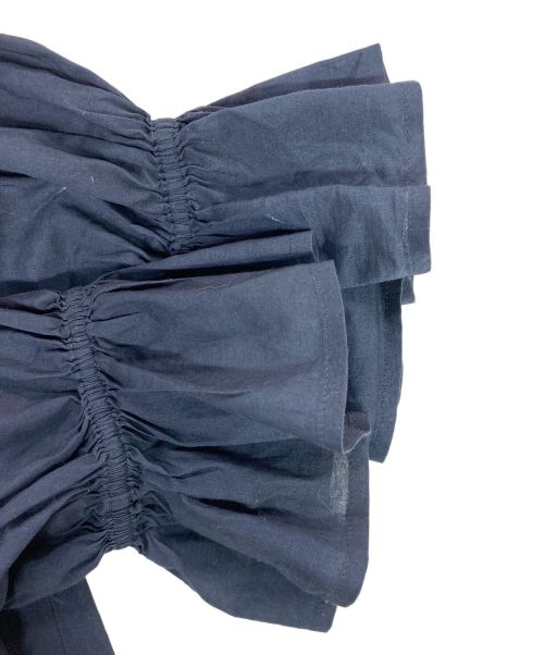 merlette（マーレット）merlette (マーレット) コットン ティアードドレス ワンピース ネイビー サイズ:表記無しの古着・服飾アイテム