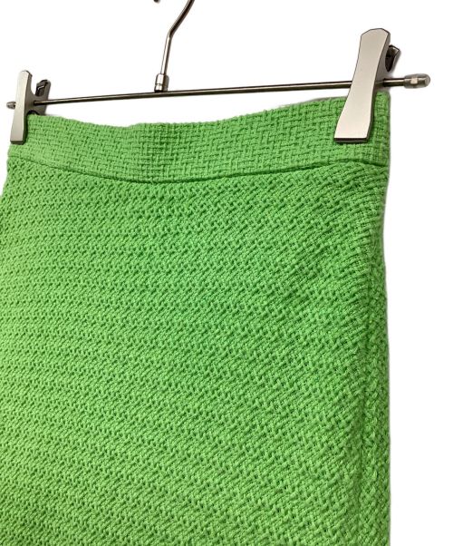 allureville（アルアバイル）allureville (アルアバイル) ラスティックツイードスカート グリーン サイズ:1の古着・服飾アイテム