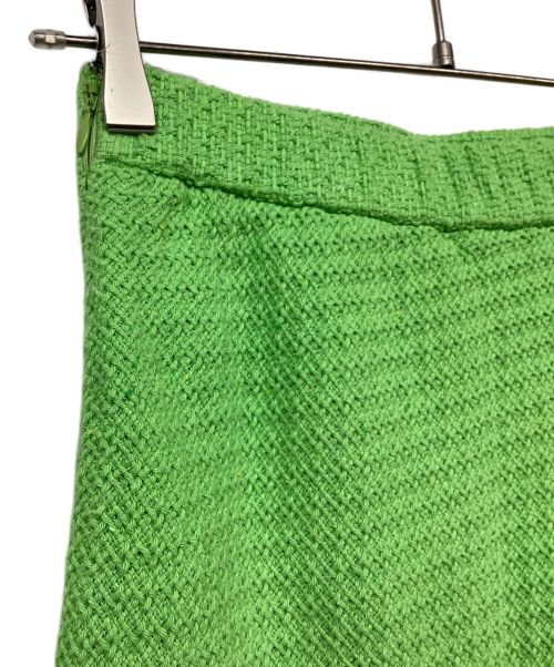 allureville（アルアバイル）allureville (アルアバイル) ラスティックツイードスカート グリーン サイズ:1の古着・服飾アイテム