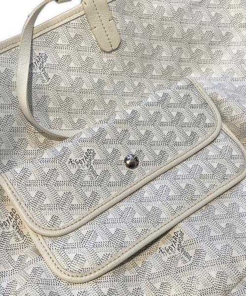 GOYARD（ゴヤール）GOYARD (ゴヤール) サンルイPMトートバッグ ホワイトの古着・服飾アイテム
