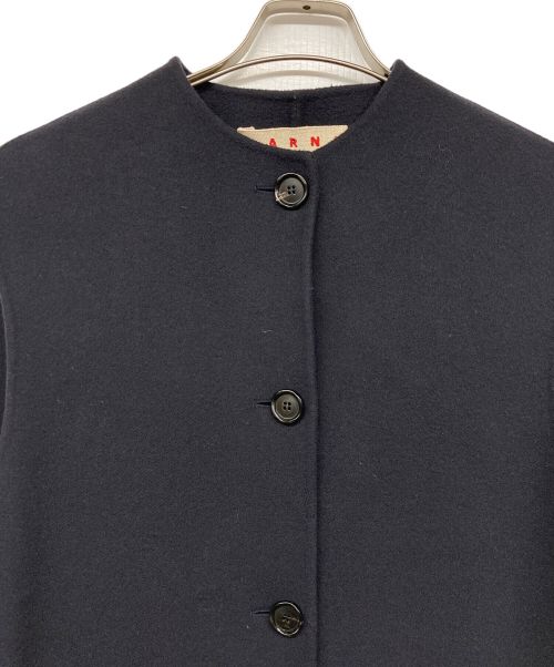 MARNI（マルニ）MARNI (マルニ) ノースリーブコート ネイビー サイズ:38　Mの古着・服飾アイテム