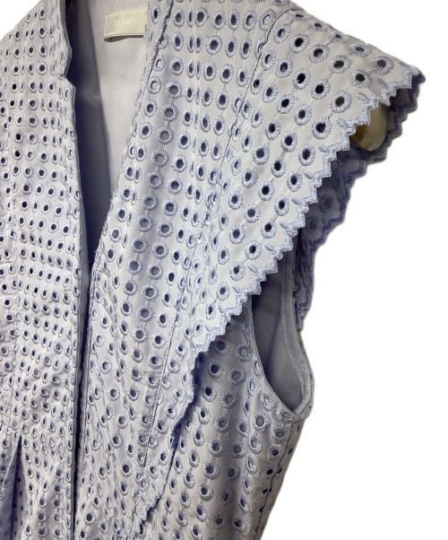 CELFORD（セルフォード）CELFORD (セルフォード) サーキュラーエンブロイダリーワンピース スカイブルー サイズ:36の古着・服飾アイテム