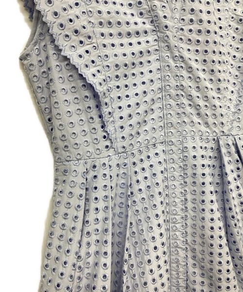 CELFORD（セルフォード）CELFORD (セルフォード) サーキュラーエンブロイダリーワンピース スカイブルー サイズ:36の古着・服飾アイテム