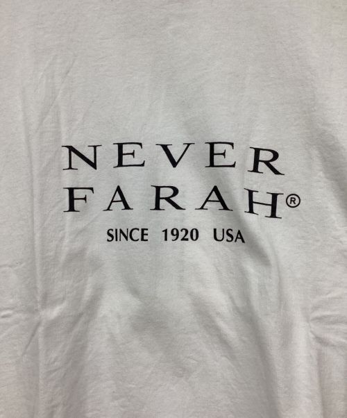 thisisneverthat（ディスイズネバーザット）thisisneverthat (ディスイズネバーザット) TNT FARAH CLASSIC LOGO TEE ホワイト サイズ:L 未使用品の古着・服飾アイテム