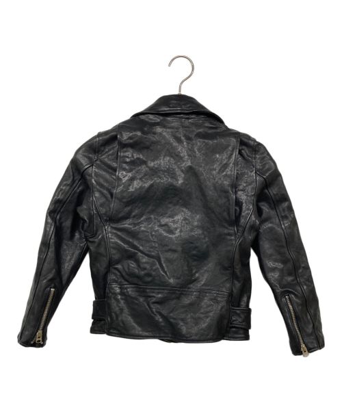 beautiful people（ビューティフルピープル）beautiful people (ビューティフルピープル) shrink leather riders jacket/ライダースジャケット ブラック サイズ:130の古着・服飾アイテム