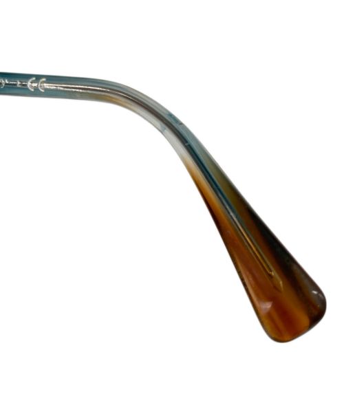 Alain Mikli（アランミクリ）Alain Mikli (アランミクリ) 眼鏡 ブルー×ブラウンの古着・服飾アイテム