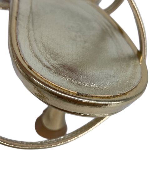 BRENTELLA（ブレンテッラ）BRENTELLA (ブレンテッラ) GOLD STRAP サンダル ゴールド サイズ:36の古着・服飾アイテム