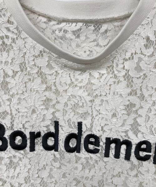 Diagram GRACE CONTINENTAL（ダイアグラム グレースコンチネンタル）Diagram GRACE CONTINENTAL (ダイアグラム グレースコンチネンタル) レースロゴトップス ホワイト サイズ:38の古着・服飾アイテム