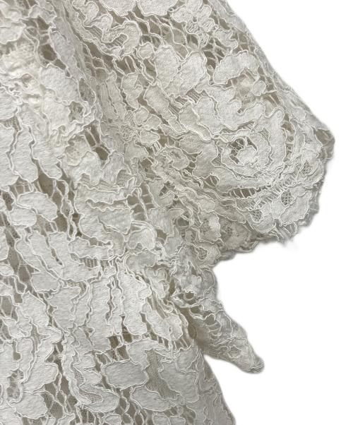 Diagram GRACE CONTINENTAL（ダイアグラム グレースコンチネンタル）Diagram GRACE CONTINENTAL (ダイアグラム グレースコンチネンタル) レースロゴトップス ホワイト サイズ:38の古着・服飾アイテム