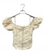 MAISON SPECIALメゾンスペシャル）の古着「2WAYスリーブコルセットブラウス」｜ベージュ