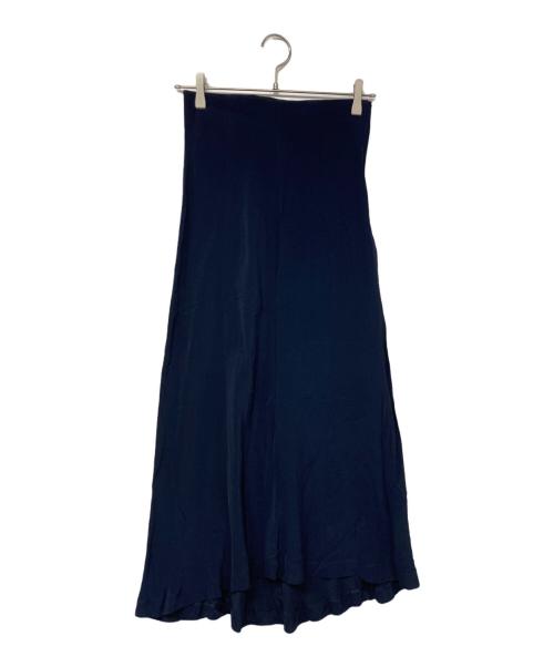 ROBE DE CHAMBRE COMME DES GARCONS（ローブドシャンブル コムデギャルソン）ROBE DE CHAMBRE COMME DES GARCONS (ローブドシャンブル コムデギャルソン) レーヨンロングスカート ネイビー サイズ:記載なしの古着・服飾アイテム