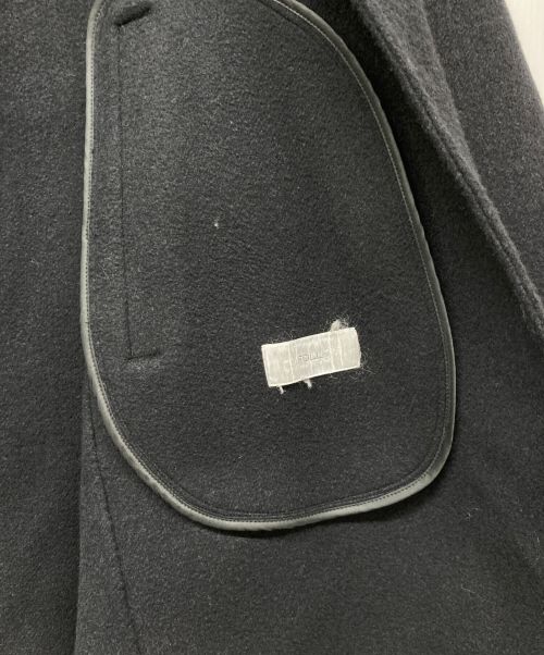 follow（フォロー）follow (フォロー) super130s wool-cashmere rever coat ブラック サイズ:FREEの古着・服飾アイテム