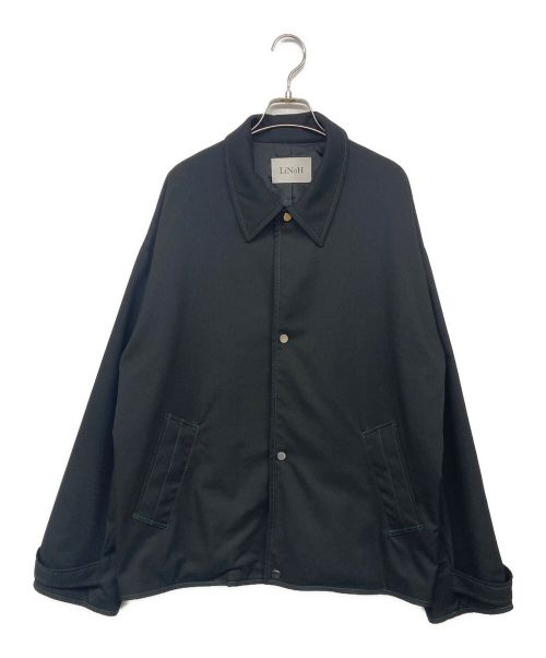 LiNoH（リノー）LiNoH (リノー) STITCHING COACH BLOUSON/スウィッチングショートブルゾン ブラック サイズ:2の古着・服飾アイテム