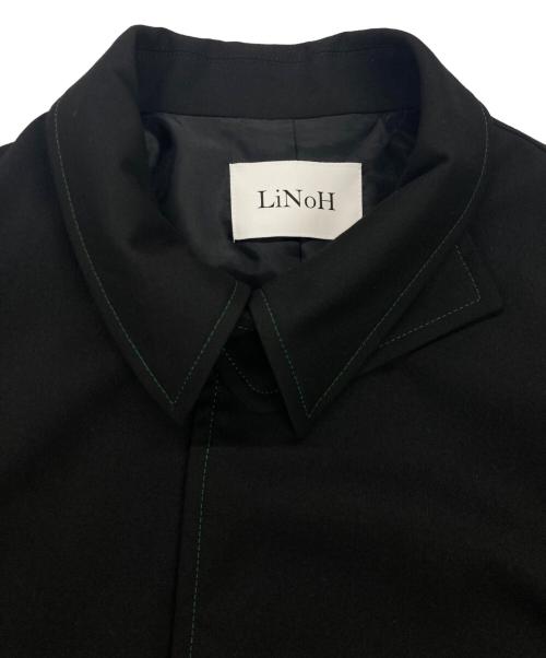 LiNoH（リノー）LiNoH (リノー) STITCHING COACH BLOUSON/スウィッチングショートブルゾン ブラック サイズ:2の古着・服飾アイテム