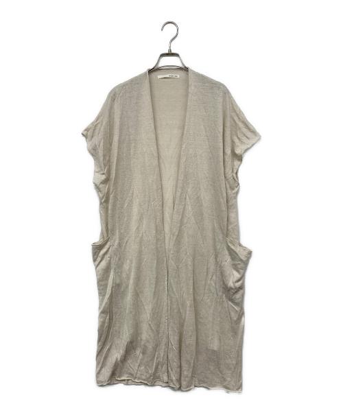 evam eva（エヴァムエヴァ）evam eva (エヴァムエヴァ) リネンローブベスト ベージュ サイズ:Mの古着・服飾アイテム