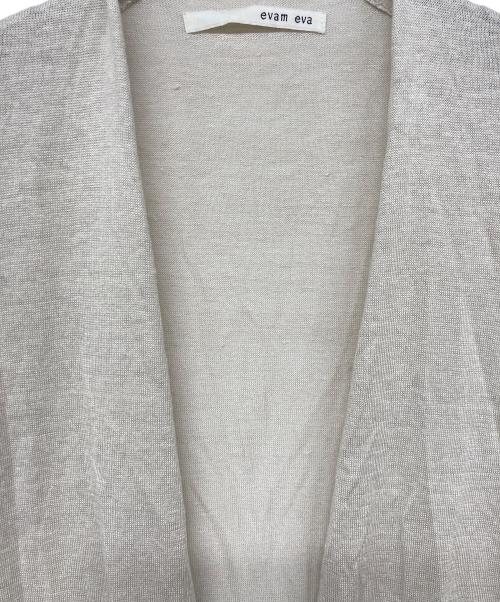 evam eva（エヴァムエヴァ）evam eva (エヴァムエヴァ) リネンローブベスト ベージュ サイズ:Mの古着・服飾アイテム