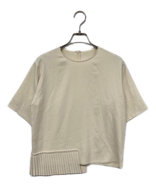 MM6 Maison Margiela（エムエムシックスメゾンマルジェラ）MM6 Maison Margiela (エムエムシックス メゾンマルジェラ) 半袖ブラウス ベージュ サイズ:40の古着・服飾アイテム