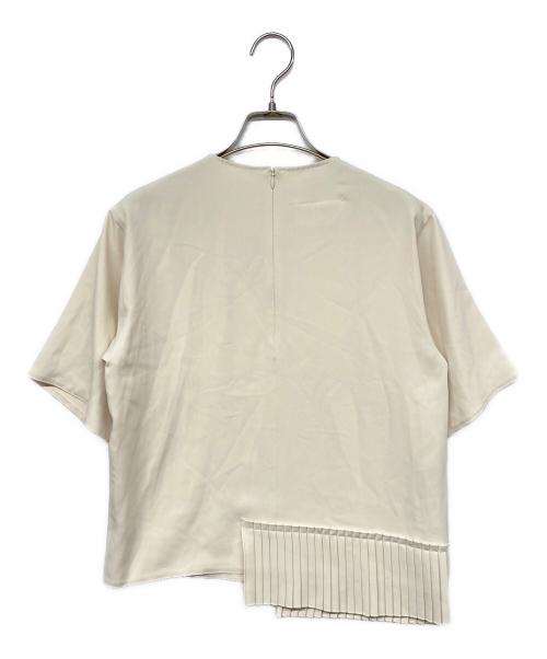 MM6 Maison Margiela（エムエムシックスメゾンマルジェラ）MM6 Maison Margiela (エムエムシックス メゾンマルジェラ) 半袖ブラウス ベージュ サイズ:40の古着・服飾アイテム