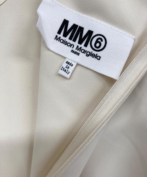 MM6 Maison Margiela（エムエムシックスメゾンマルジェラ）MM6 Maison Margiela (エムエムシックス メゾンマルジェラ) 半袖ブラウス ベージュ サイズ:40の古着・服飾アイテム