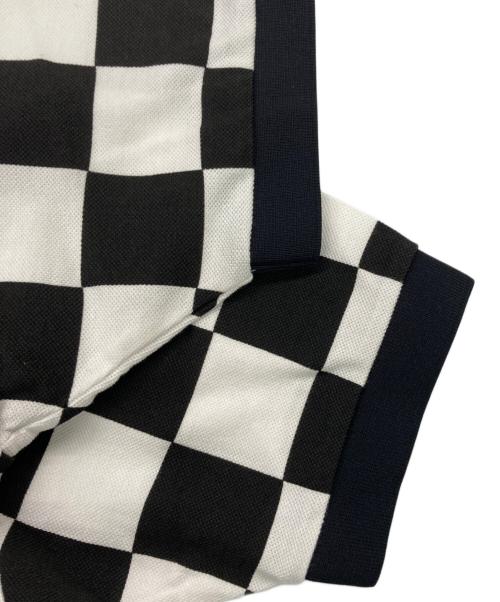 FRED PERRY（フレッドペリー）FRED PERRY (フレッドペリー) ポロシャツ ホワイト×ブラック サイズ:L 未使用品の古着・服飾アイテム