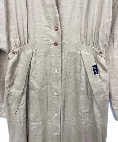 PHOTOCOPIEU（フォトコピュー）PHOTOCOPIEU (フォトコピュー) V-NECK WORK DRESS ベージュ サイズ:36の古着・服飾アイテム