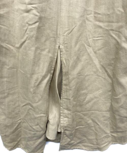 PHOTOCOPIEU（フォトコピュー）PHOTOCOPIEU (フォトコピュー) V-NECK WORK DRESS ベージュ サイズ:36の古着・服飾アイテム