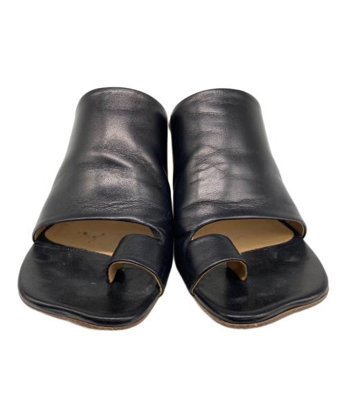 MM6 Maison Margiela（エムエムシックスメゾンマルジェラ）MM6 Maison Margiela (エムエムシックスメゾンマルジェラ) トングサンダル ブラック サイズ:38の古着・服飾アイテム