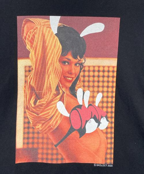 SKOLOCT（スコロクト）SKOLOCT (スコロクト) MINEDENIM (マインデニム) Exhibition Limited Tシャツ/プリントTシャツ ブラック サイズ:Mの古着・服飾アイテム