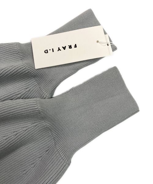 FRAY ID（フレイ アイディー）FRAY ID (フレイ アイディー) スクエアーネックコンビワンピース スカイブルー サイズ:One Size 未使用品の古着・服飾アイテム