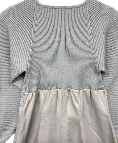 FRAY ID（フレイ アイディー）FRAY ID (フレイ アイディー) スクエアーネックコンビワンピース スカイブルー サイズ:One Size 未使用品の古着・服飾アイテム