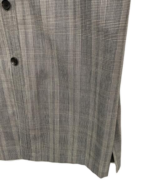 AURALEE（オーラリー）AURALEE (オーラリー) SUMMER WOOL GLEN CHECK ONE-PIECE/サマーウールグレンチェックワンピース グレーの古着・服飾アイテム