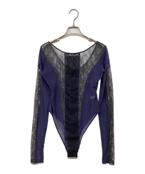 PUBLIC TOKYO（パブリックトウキョウ）PUBLIC TOKYO (パブリックトウキョウ) レースボディスーツ ネイビー サイズ:Ｆの古着・服飾アイテム