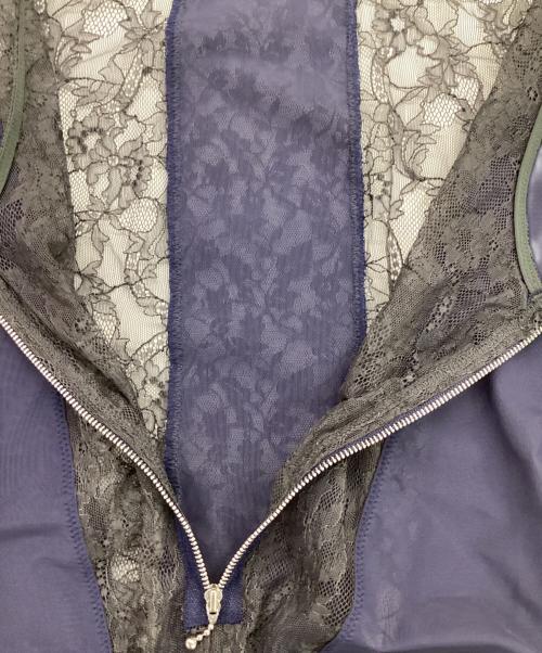 PUBLIC TOKYO（パブリックトウキョウ）PUBLIC TOKYO (パブリックトウキョウ) レースボディスーツ ネイビー サイズ:Ｆの古着・服飾アイテム