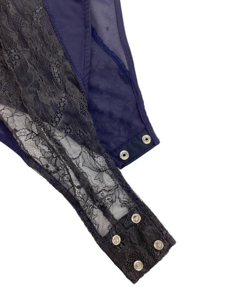 PUBLIC TOKYO（パブリックトウキョウ）PUBLIC TOKYO (パブリックトウキョウ) レースボディスーツ ネイビー サイズ:Ｆの古着・服飾アイテム