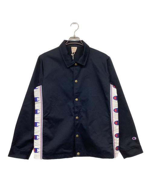Champion REVERSE WEAVE（チャンピオン リバース ウィーブ）Champion REVERSE WEAVE (チャンピオン リバース ウィーブ) サイドラインロゴジャケット ネイビー サイズ:SMALL 未使用品の古着・服飾アイテム